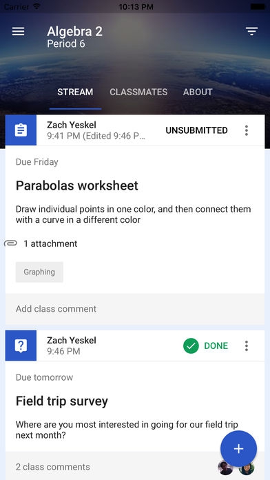 App การเรียนการสอนไร้กระดาษ Google Classroom