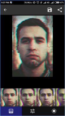 App แต่งรูป Onetap Glitch Photo Editor