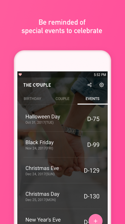 App ปฏิทินคู่รัก THE COUPLE
